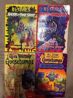 R random Goosebumps books from 3 different series scary thriller chapter